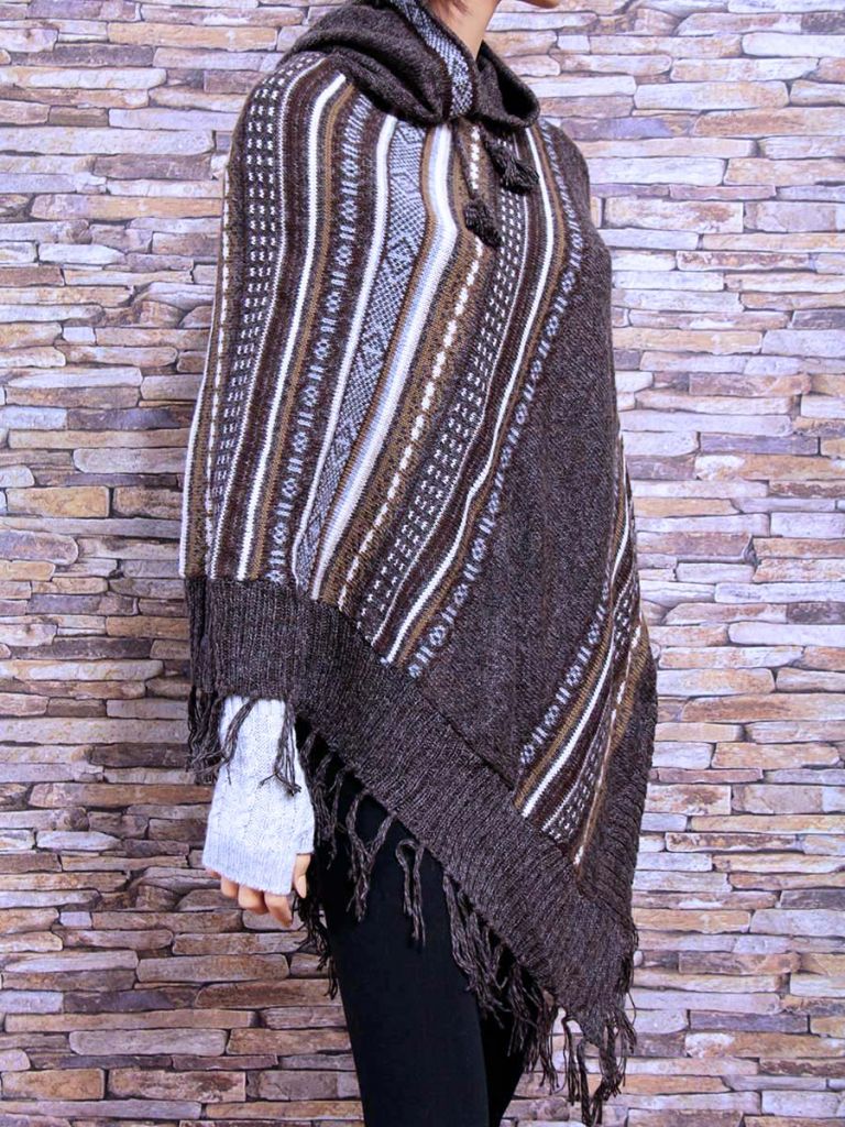Esmeralda ethnic poncho - Wool ponchos - La Mamita