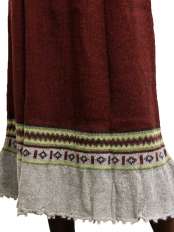 Apache wool knit skirt - Alpaca wool skirts - La Mamita