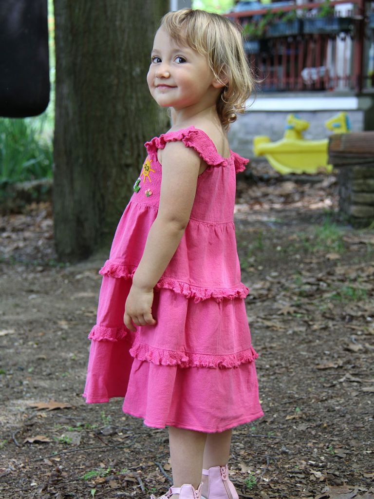 Little girl in outlet frock