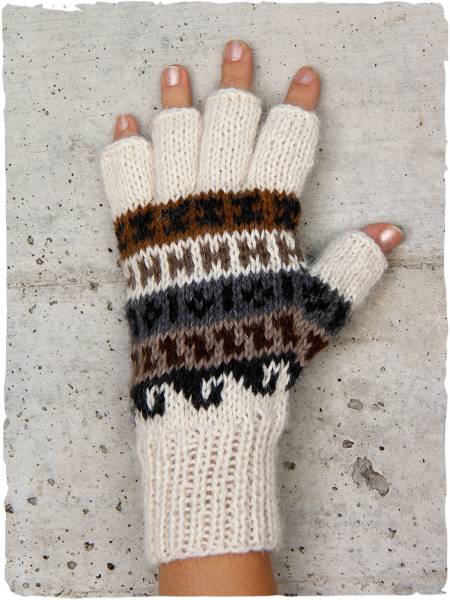 Men's fingerless gloves Pancho - Alpaca gloves for men - Alpaca gloves - La  Mamita